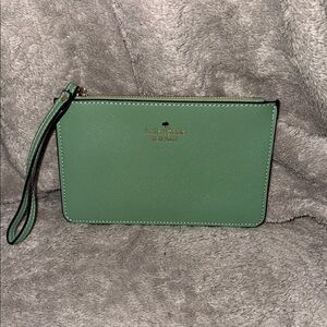 Kate Spade Green Wristlet